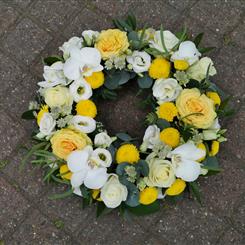 Exotic Orchids and Roses - Wreath