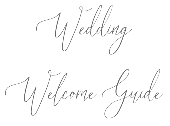Wedding Welcome Guide