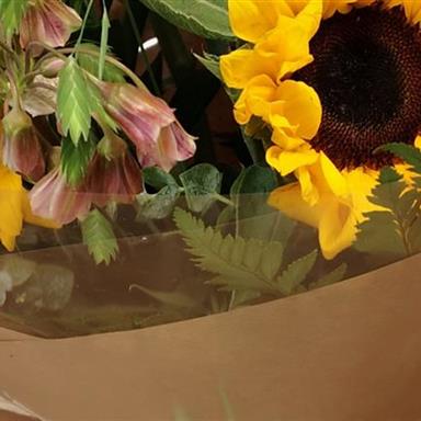 Apple Mint Sunflower Bouquet