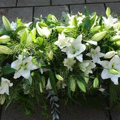 Classic White Lily - Casket Spray