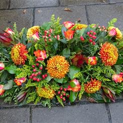 Rustic Blooms - Casket Spray