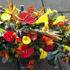 Tropical Sunrise - Casket Spray
