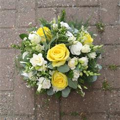 White and Yellow Posy Arrangement