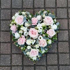 Pastel Pink and White - Heart