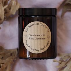 Sandalwood &amp; Rose Geranium Candle 180ml