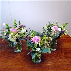 Blooming Jam Jar Trio by Apple Mint