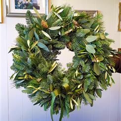 Olive &amp; Eucalyptus Christmas Wreath