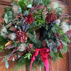 The Woodland Christmas Wreath Workshop at Apple Mint