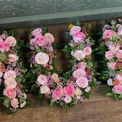 Soft Pink and Cream MUM Funeral Tribute