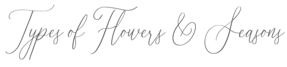 Types of Flowers & Seasons